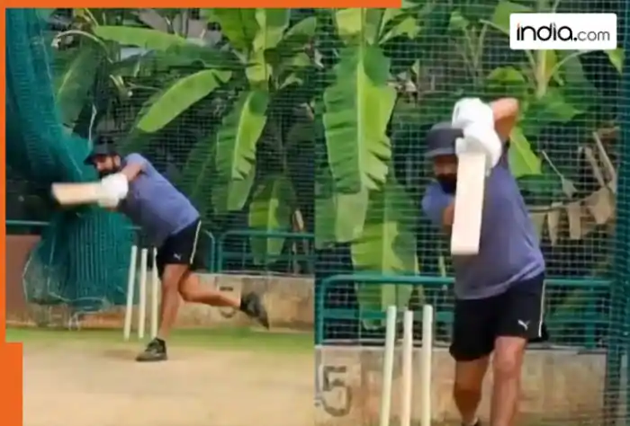 VIDEO: Mohammed Shami demonstrates exceptional batting skills in recent practice session